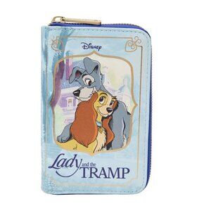 Brand New Without Tags Disney Loungefly Lady & the Tramp Zip Around Wallet